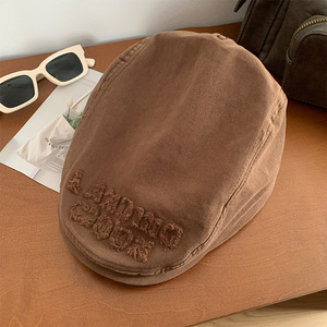 Japanese Retro Denim <b>Beret</b> For Women Rose Red Spring Autumn Breathable Cotton Hat Female Fashion Style - Product Image 3