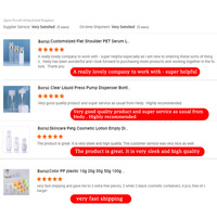 Récipient en plastique PET Pots de crème givrée avec couvercle 250ml 500ml 100ml Capacités pour soins de la peau Poudre libre Rouge à lèvres Couleur personnalisée