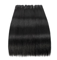 Extensions de cheveux vierges brésiliennes de qualité supérieure, 12A Grade, lisses et droites, double trame