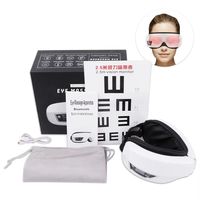 Masseur oculaire intelligent chauffant et vibrant, pliable, avec masque oculaire à compression d'air et musique, pour réduire la fatigue oculaire, idéal pour les cadeaux