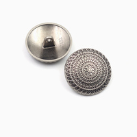 Botones de Estilo Vintage con Diseño Floral, Color Bronce Plateado Antiguo, Aleación de Zinc, Personalizables, Estilo Moderno, 7 Días