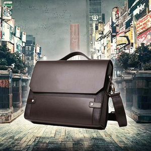 Porte-documents en cuir PU pour hommes nouvelle mode sac à bandoulière pour ordinateur portable de grande capacité portable pour les loisirs et le travail - Product Image 3