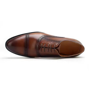 Chaussures en cuir pour hommes de qualité luxueuse, style italien, vêtements formels, chaussures Oxford à enfiler, chaussures artisanales, brodées, automne léger - Product Image 4