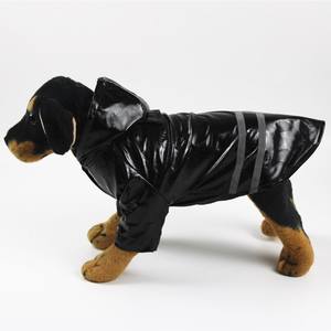 Ventes directes d'usine Imperméable pour chien en PU Bande réfléchissante à capuche pour <span class=keywords><strong>Teddy</strong></span> Bichon Tour en plein air Vêtements pour animaux de compagnie en gros - Product Image 4