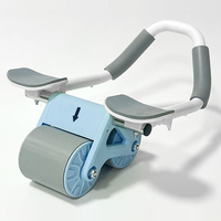 Roue abdominale à rebond automatique avec support coudes pour entraînement abdominal à domicile pour hommes et femmes