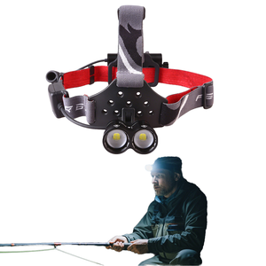 Tốt nhất xách tay có thể sạc lại <span class=keywords><strong>LED</strong></span> đầu Torch twin-tập trung có thể điều chỉnh tại chỗ lũ chùm cho câu cá đêm leo núi chạy - Product Image 1