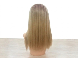 Perruque Lace Front en <span class=keywords><strong>Cheveux</strong></span> Humains Européens, Sans Colle, Dentelle HD, Lisse et Dégradée avec Racines Foncées, pour Femmes Juives, Usage Quotidien - Product Image 2