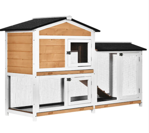 Cage à lapins en bois massif / Cage d'intérieur pour petits animaux - Product Image 6