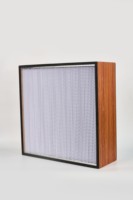 Nouveau filtre HEPA professionnel à plis profonds H13 H14, filtre en boîte avec séparateurs en bois et en aluminium