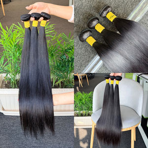 Lots de Cheveux Humains 100% Naturels Raides et Raides Crépus, Noir Naturel, 100g, 8-32 pouces, Vente en Gros - Product Image 5