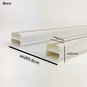 Rail de <span class=keywords><strong>rideau</strong></span> long moderne en <span class=keywords><strong>PVC</strong></span> Boningsi SL2, anti-rouille, robuste, longueur personnalisable, avec crochets pour rideaux, pour salon et mariage - Product Image 3
