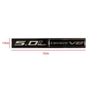 5.0L Coyote V8 标志贴纸 3D 发动机卡车徽章贴花 适用于福特 F-150 GT 车辆 可定制金属改装批发 - Product Image 6
