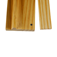 Supports en bois massif de pin OEM/ODM personnalisés avec poussoirs intégrés et bords lisses – Supports pour tuiles de Mahjong américain