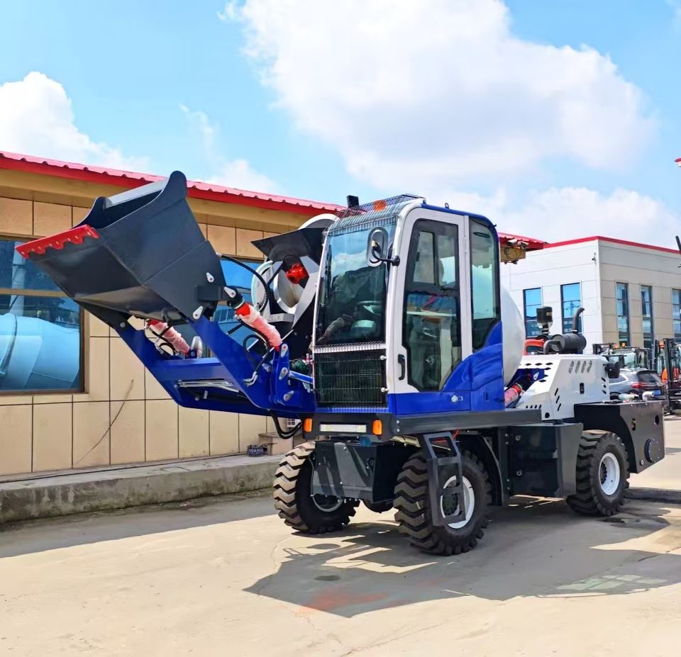 Compact Mini Self Loading Concrete Mixer for Small Construction Project ...