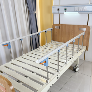 Zes-traps medische bedhek upgrade voor handmatige ziekenhuisbedden en thuiszorgbedden, roestvrij staal, verlaagde hoogte na het inklappen - Product Image 3