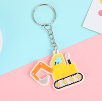 Porte-clés en PVC de dessin animé - Accessoire universel pour hommes et femmes - Décoration murale - Porte-clés avec boucle