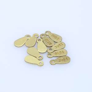 Pendentif en cuivre en forme de goutte d'eau, connecteurs avec marquage 925 pour la fabrication de bijoux DIY - Product Image 2