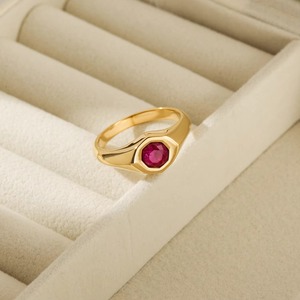แหวนทับทิมทอง14K สแตนเลส - Product Image 4