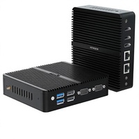 Mini PC industriel sans ventilateur VENOEN N95, 8 Go de RAM, 128 Go de SSD, Windows 11 Pro, double LAN, 2xHD, 2xDP, 12 1xRS232 COM, WiFi pour Intel UHD