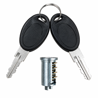Serrure à came en alliage de zinc, cylindre à goupilles, serrure à quart de tour, 2 clés, taille personnalisée pour armoire, quincaillerie de porte en bois