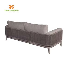 YOHO Factory Direct Alta calidad Juego de muebles de jardín de ratán de 4 piezas Marco de aluminio para exteriores Villas Parques Patios - Product Image 5