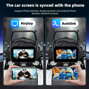 Ekiy 5 Inch Xách Tay <span class=keywords><strong>Android</strong></span> Auto GPS Navigation Màn Hình Điều Kiện Mới Không Dây Carplay Cho Xe Máy Và Xe Ô Tô - Product Image 3