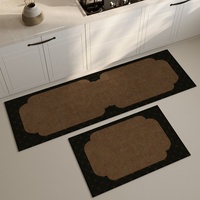 Tapis de cuisine moderne en terre de diatomée tissée, marque privée, impression personnalisée OEM, séchage rapide, antidérapant, pour la vente en gros