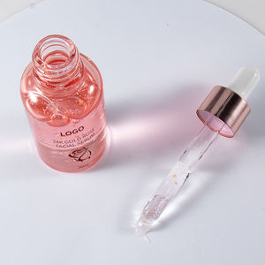 Etichetta privata vegana biologica antirughe età del viso bagliore nuovo siero viso Anti invecchiamento oro rosa 24 carati - Product Image 2