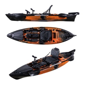 Kayak de Pesca de un Solo Asiento con Certificado CE y 3 Años de Garantía, Estable y Flexible, Tipo Sit-on-Top, de Plástico, con Remo, en Venta - Product Image 5