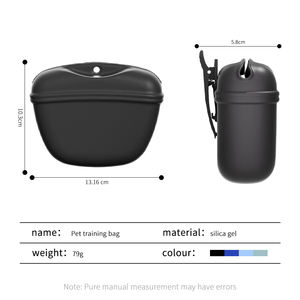 Kantong Pelatihan Anjing dengan Klip, Kantong Pelatihan Anjing dari Silikon dengan Penutup Magnetik, Kantong Pelatihan Anjing dari Silikon Berkualitas Makanan - Product Image 3