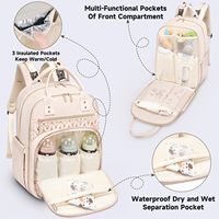 Nouveau sac à dos multifonctionnel pour femmes polyvalent et à la mode étanche pour sac de maman avec fonction de suspension de poussette