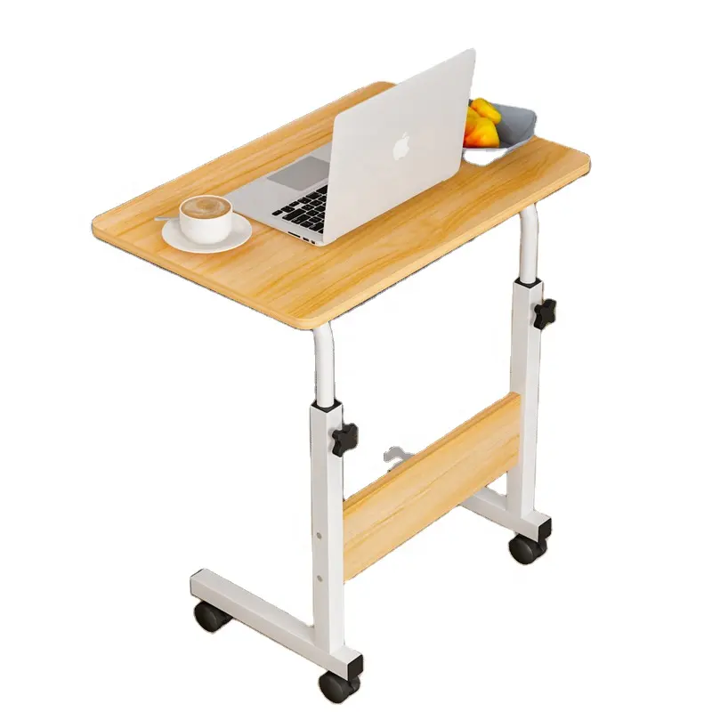 Mesa de escritorio con altura ajustable para ordenador portátil, escritorio con diseño móvil para el hogar