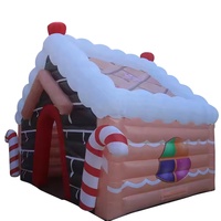 Expédition rapide par avion, maison gonflable du Père Noël 2026, grotte gonflable du Père Noël, décoration de jardin, maison de Noël gonflable