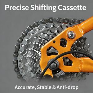 Vélo de montagne à suspension intégrale avec fourche en alliage d'aluminium, système d'amortissement double, 8 à 30 vitesses en option, idéal pour les trajets tout-terrain - Product Image 4