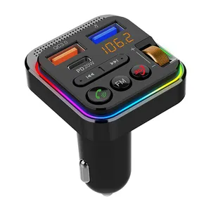 BT25S Car Mp3 Player 12v Car Charger PD 20W QC 3.0 Fast Charger for Car Bluetooth FM transmitter with 3D Surround Sound