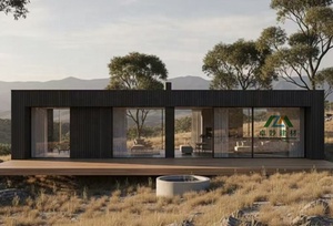 Kit de maison préfabriquée en bois écologique, contemporain, <span class=keywords><strong>à</strong></span> énergie solaire, imperméable, pour hôtel, complexe hôtelier, camping et usage de bureau - Product Image 4