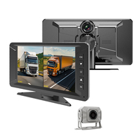 Yüksek Kaliteli 7 inç Çift Yönlü Su Geçirmez Kamyon Araç Kamerası, IPS HD 600CD Monitör ve Kamyon Sürücüleri için Ön Kamera ile Güvenlik Sağlar