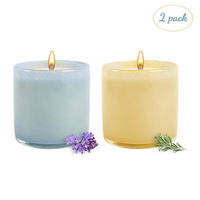 Bougie parfumée dans un bocal en verre de luxe personnalisé, 100% cire de soja, bougie d'aromathérapie pour mariage, décoration de la maison, coffret cadeau