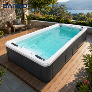 <span class=keywords><strong>Spa</strong></span> de piscine sans fin intelligent de 4 mètres d'usine avec système Balboa Massage tourbillon Yacuzzi Bain à remous en acrylique pour personnes - Product Image 1