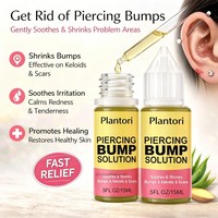 Huile apaisante à la menthe poivrée pour les bosses et cicatrices, marque privée OEM, nettoyant pour les oreilles et le nez, solution pour les bosses chéloïdes et l'élimination des piercings