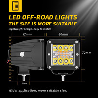 IP67 Wasserdichte LED-Arbeitsleuchte Weiß Amber 6 Intelligente Modi SOS Stroboskop LED Offroad-Leuchten für 4x4 Geländefahrzeuge