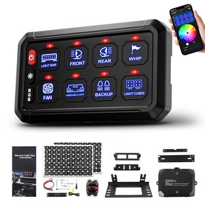 Bestseller <span class=keywords><strong>OPOO</strong></span> 8-Fach Schaltpanel App-Steuerung Marine SUV ATV UTV LKW 4x4 12V Offroad LED-Schaltkreise - Product Image 2