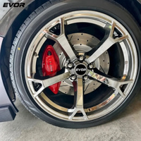 Velg EVOR Forged Wheels Nismo V1 Rims MainforGED Silver Chrome Maining Aluminium Alloy Spokes yang Laris Manis untuk Nissan 350z 370z G37