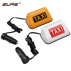 EURS LED lighter charge taxi light 12V car overhead lights taxi targa lampada magnete in gomma stile pasta