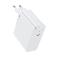 Chargeur mural PD100W à port unique certifié CE RoHS, prise EU, PD3.0QC3.0 Type-C GaN, alimentation stable ignifuge pour ordinateur portable