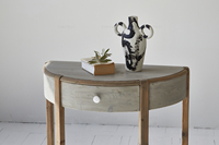 Meubles de salon minimalistes Wabi-Sabi en bois massif Table d'appoint en pin récupéré de style nordique Table d'appoint contemporaine