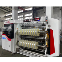 ZONTAI Machine à refendre et à rembobiner électrique automatique haute vitesse pour plastique, feuille, cartons et emballages en bois, avec moteur et pompe de haute précision