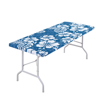 Couverture de table à impression élastique pour la fête Morden nappe imperméable pour les hôtels nappe ajustée personnalisée