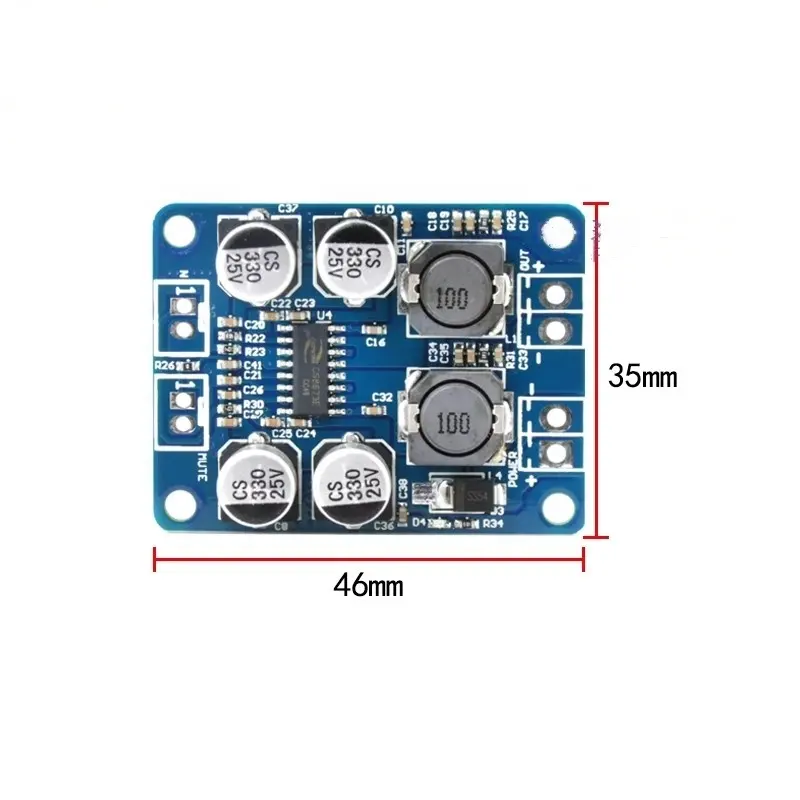 CS8673E TPA3118 módulo amplificador de potência digital 60W mono PBTL alta potência amplificador de áudio