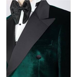 Neu eingetroffene Herrenanzüge, schwarzer Besatz, Patchwork-Kostüm, Smoking, Bräutigam, Hochzeit, Abschlussball, Blazer-Sets, 2-teilig, maßgeschneiderte Jacke + Hose - Product Image 3